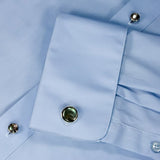 cufflink studs on shirt