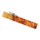 Amboyna Burl Wooden Tie Clip