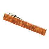 Amboyna Burl Wood Tie Clip