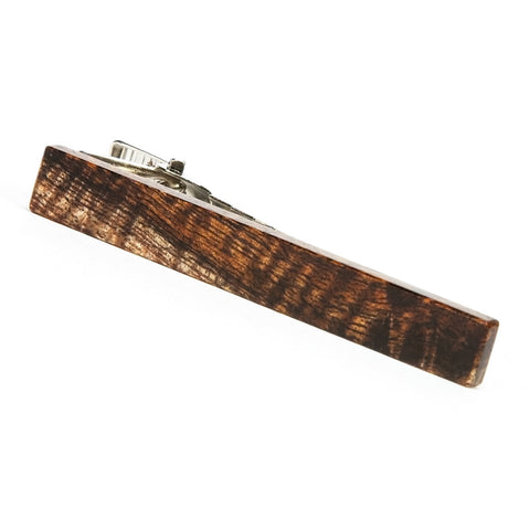 Figured Hawaiian Koa Wooden Tie Clip