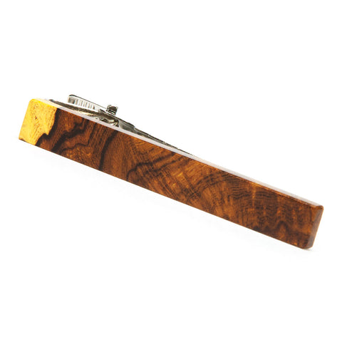 Figured Desert Ironwood Wooden Tie Clip