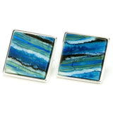 Blue Mammoth Tooth Cufflinks