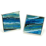 Mammoth Tooth Sterling Silver Cufflinks