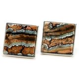 Mammoth Tooth Sterling Silver Cufflinks