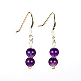 Amethyst Sterling Silver Dangle Earrings