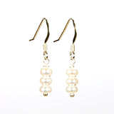 Freshwater Pearl Dangle Earrings in Sterling Silver