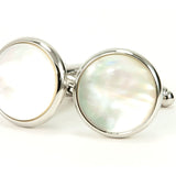 Mother of Pearl Silver Cufflinks