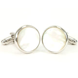 Mother of Pearl Silver Cufflinks