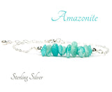 Amazonite Gemstone Chip Bracelet