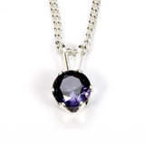 Amethyst Sterling Silver Pendant