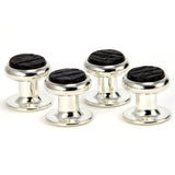 Bourbon Barrel Silver Tuxedo Shirt Stud Set