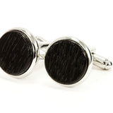 Kentucky Bourbon Barrel Silver Cufflinks - close up