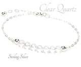 Sterling Silver Quartz Beaded Bracelet