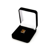 Figured Hawaiian Koa Sterling Silver Tie Tack / Lapel Pin in Gift Box