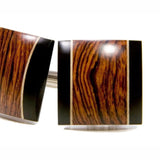 Honduran Rosewood Ebony Holly Cufflinks