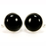 Black Onyx Sterling Silver Cufflinks