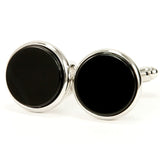 Silver Black Onyx Cufflinks