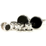 Black Onyx Cufflink Tuxedo Stud Set