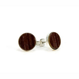 Red Wine Barrel Sterling Silver Stud Earrings