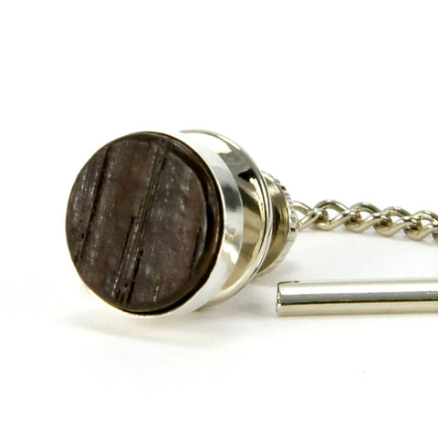 Wine Barrel Sterling Silver Tie Tack